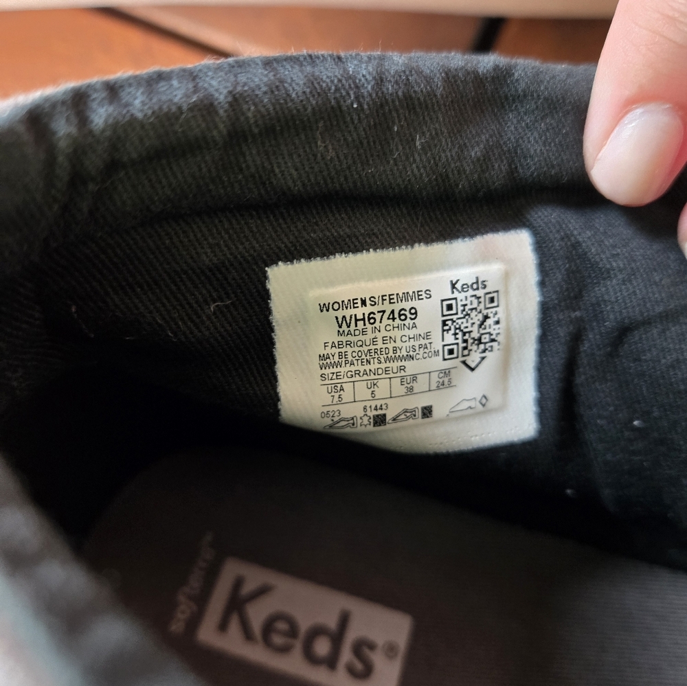 Keds Black High-Top Zip Sneakers – Size 7.5, Lightly Worn - Picture 4 of 9